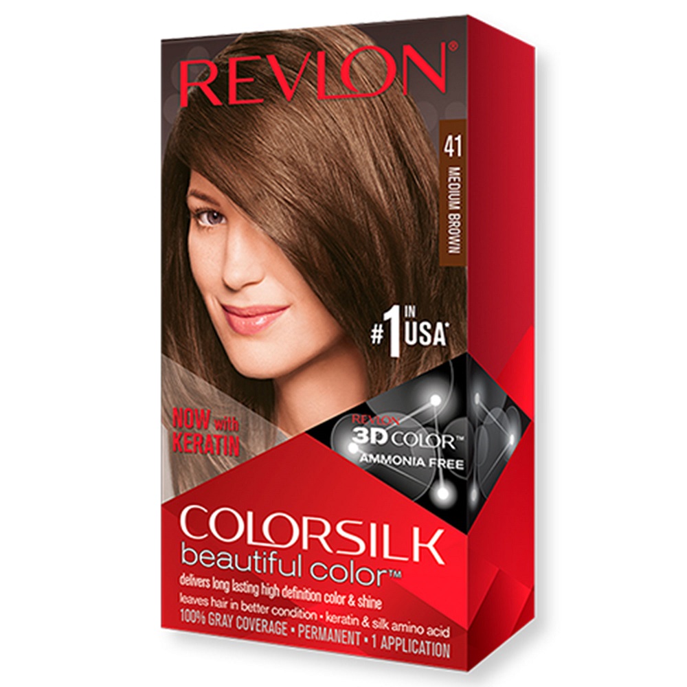 Revlon Colorsilk Beautiful Hair Color 3's 130g 41-Medium Brown 