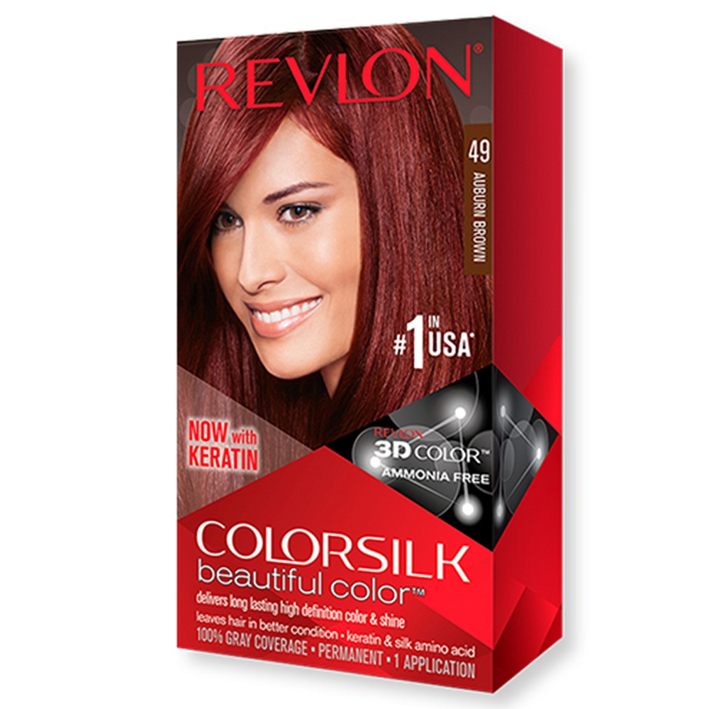 Revlon Colorsilk Beautiful Hair Color 3's 130g 49-Auburn Brown