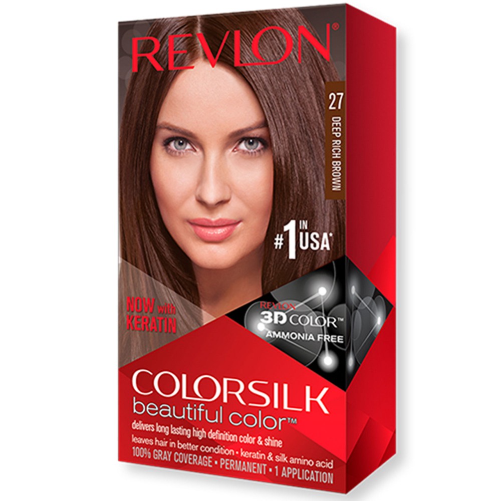 Revlon Colorsilk Beautiful Hair Color 3's 130g 27-Deep Rich Brown 
