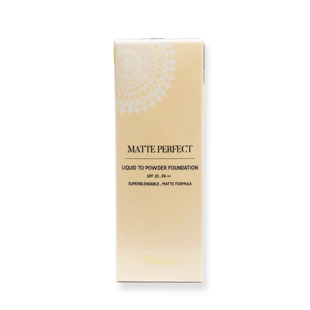 Ma'suri Matte Perfect Liquid To Powder Foundation SPF-20 PA++ 30g Color 25