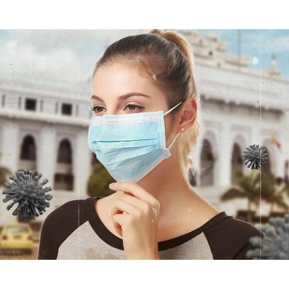 LX 3 Ply Disposable Protective Face Mask 10's