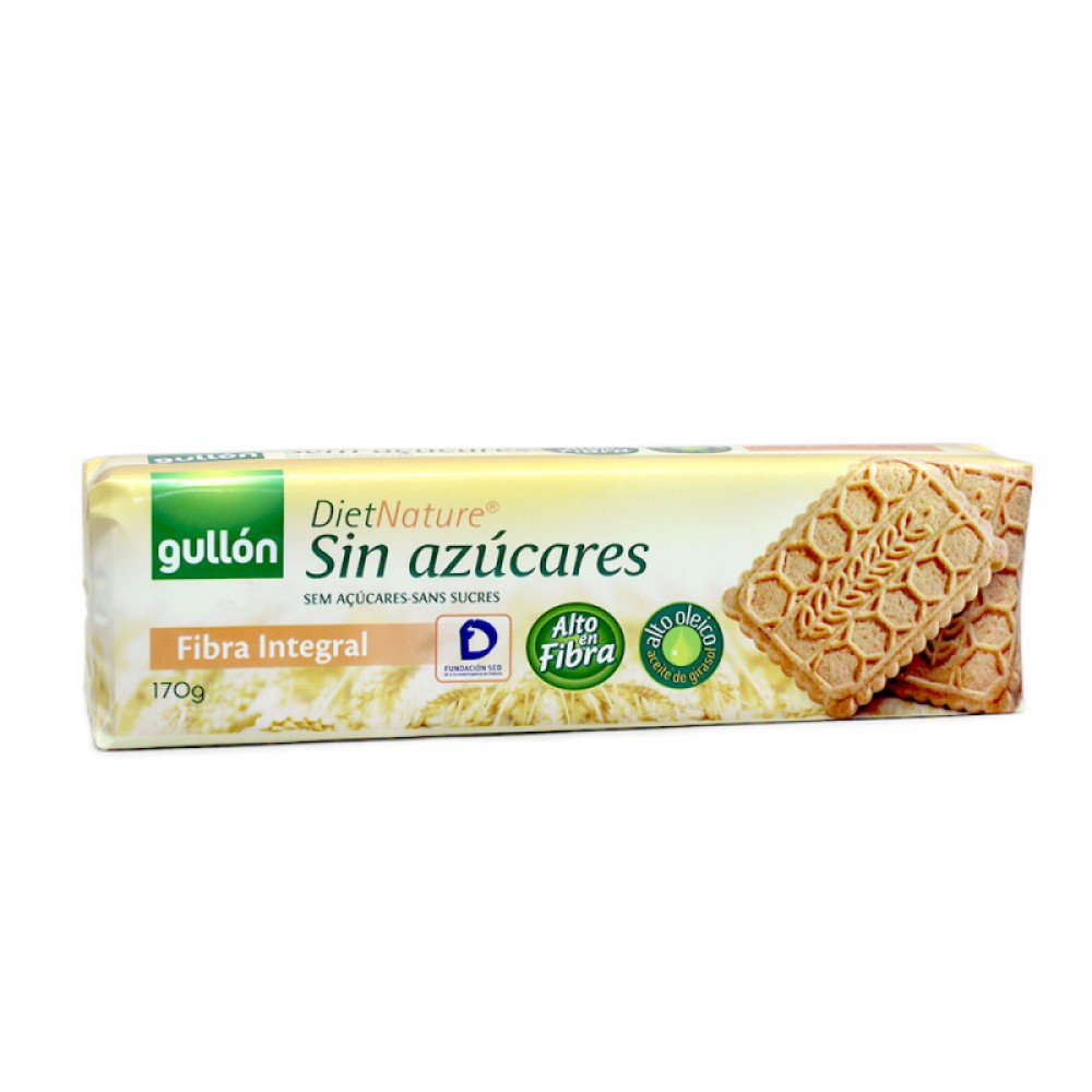 Gullon Biscuit Diet Nature Fibra Integral Sin Azucares 170g