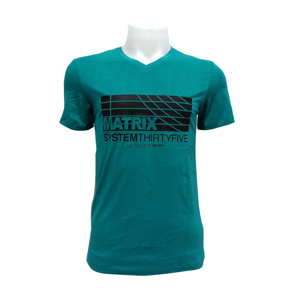 Matrix Men T Shirt S/S No-8018 Green (Size-S to 3Xl)