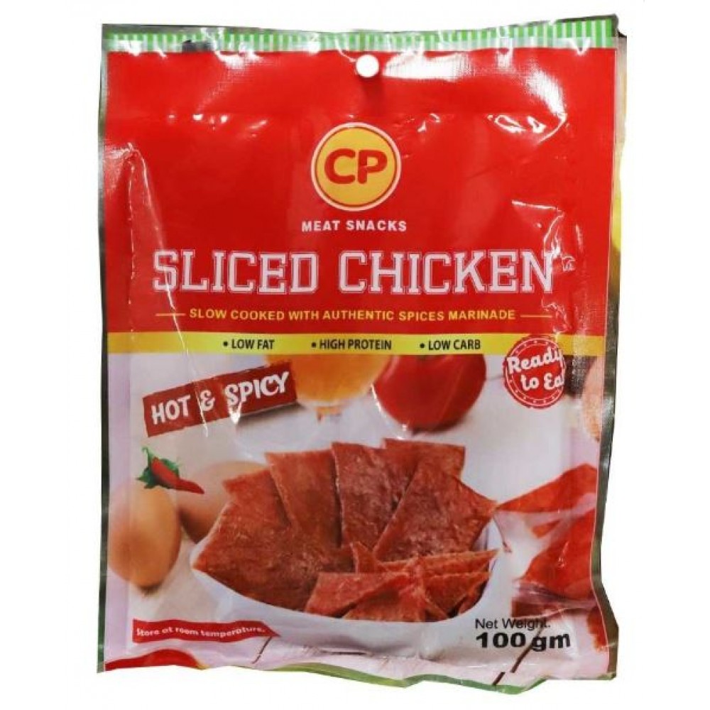 CP Meat Snacks Sliced Chicken Hot & Spicy 100gm