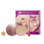 Cute Press Magic Cover Value Gift Set ( Magic Cover Foundation Powder M2 + Glam Matt 08 Pink Storm)