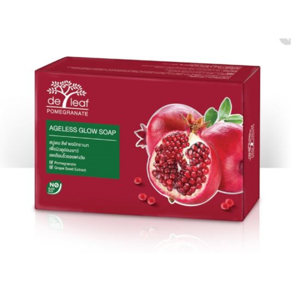 Deleaf Pomegranate Ageless Glow Soap 100g