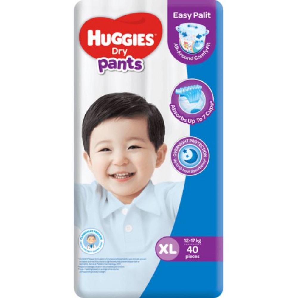 Huggies Dry Baby Pants 40's Size-Xl