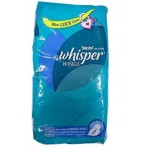 Whisper Sanitary Napkin Heavy Flow & Overnight Wing 16's