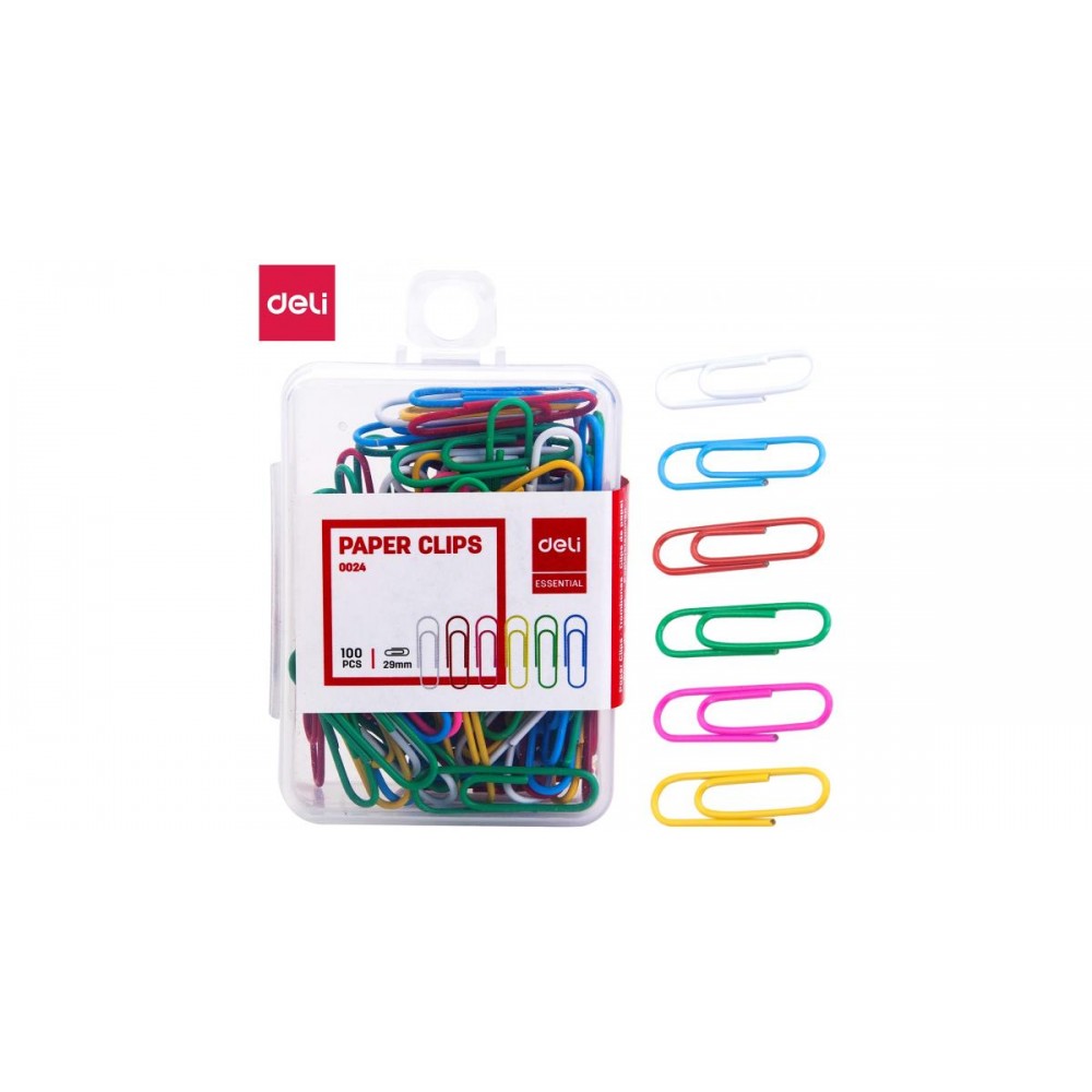 Deli Paper Clips REF-0024 29mm 100pcs