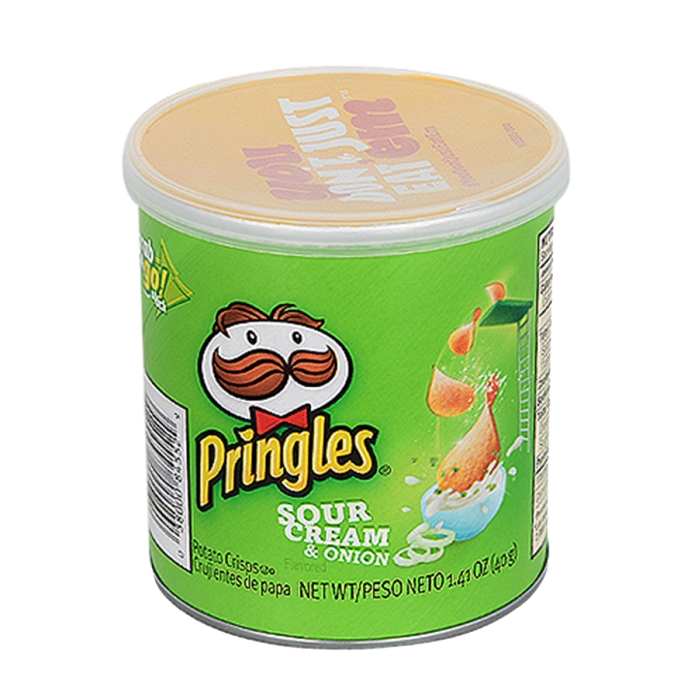 Pringles Sour Cream & Onion Potato Crisps 40g