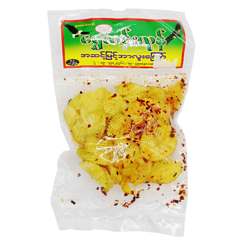 Shwe Lin Yone Potato Chips With Spicy (Small)