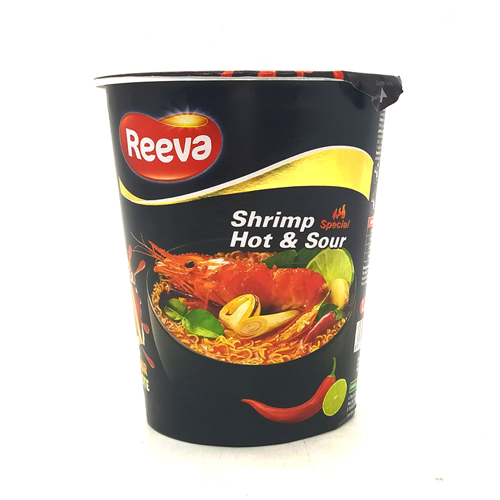 Reeva Noodle Shrimp Hot & Sour Cup 65g 