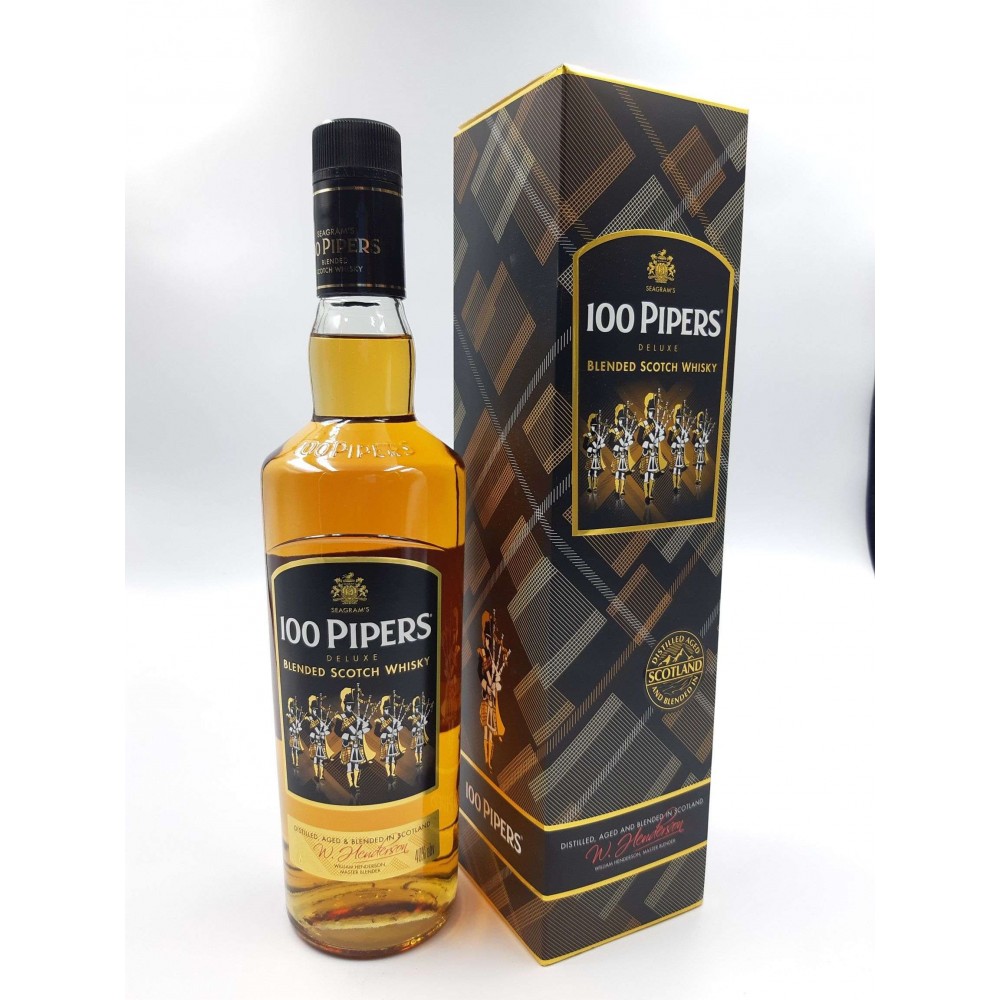 100 Pipers Blended Scotch Whisky 1000ml