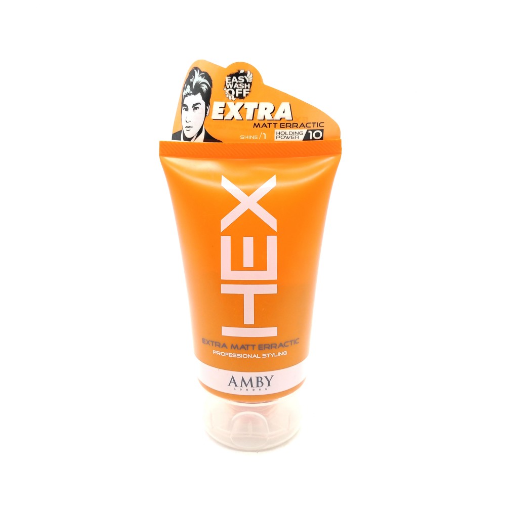 Amby London Hex Men Professional Hair Styling Extra Matt Erractic 100g