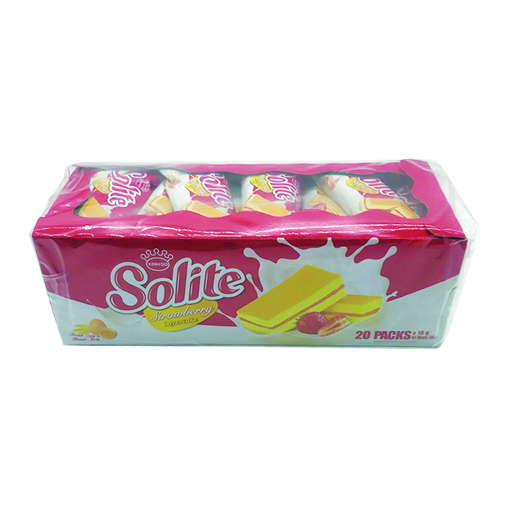 Solite Layer Cake Strawberry 20's 360g