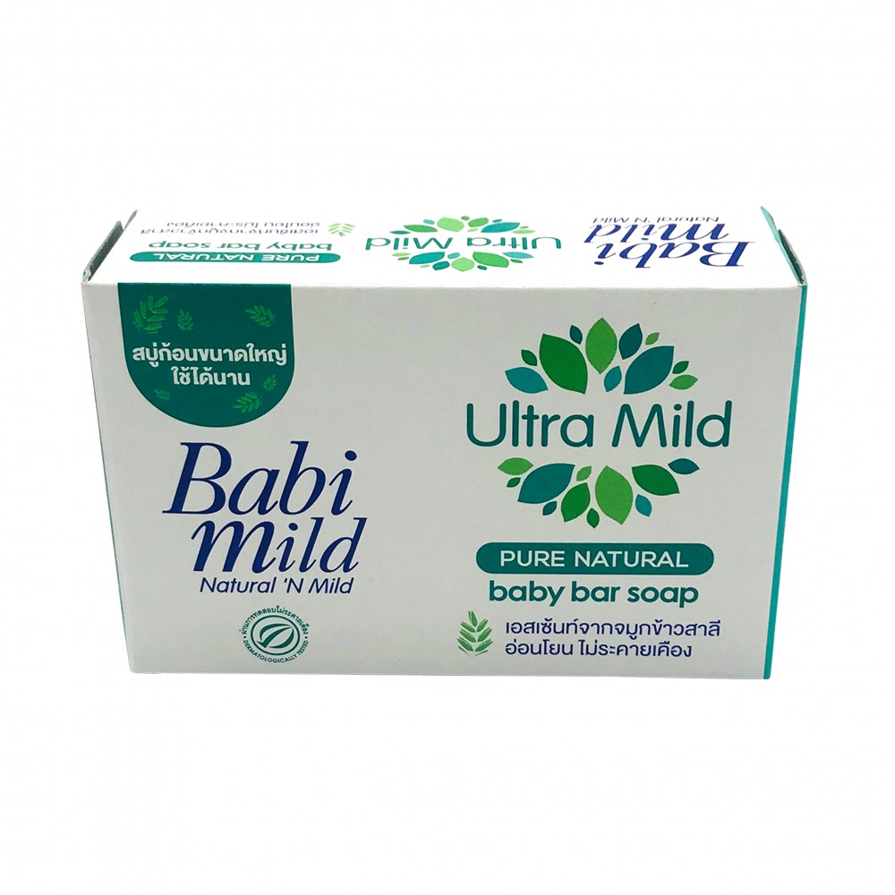 Babi Mild Pure Natural Baby Bar Soap Ultra Mild 75g