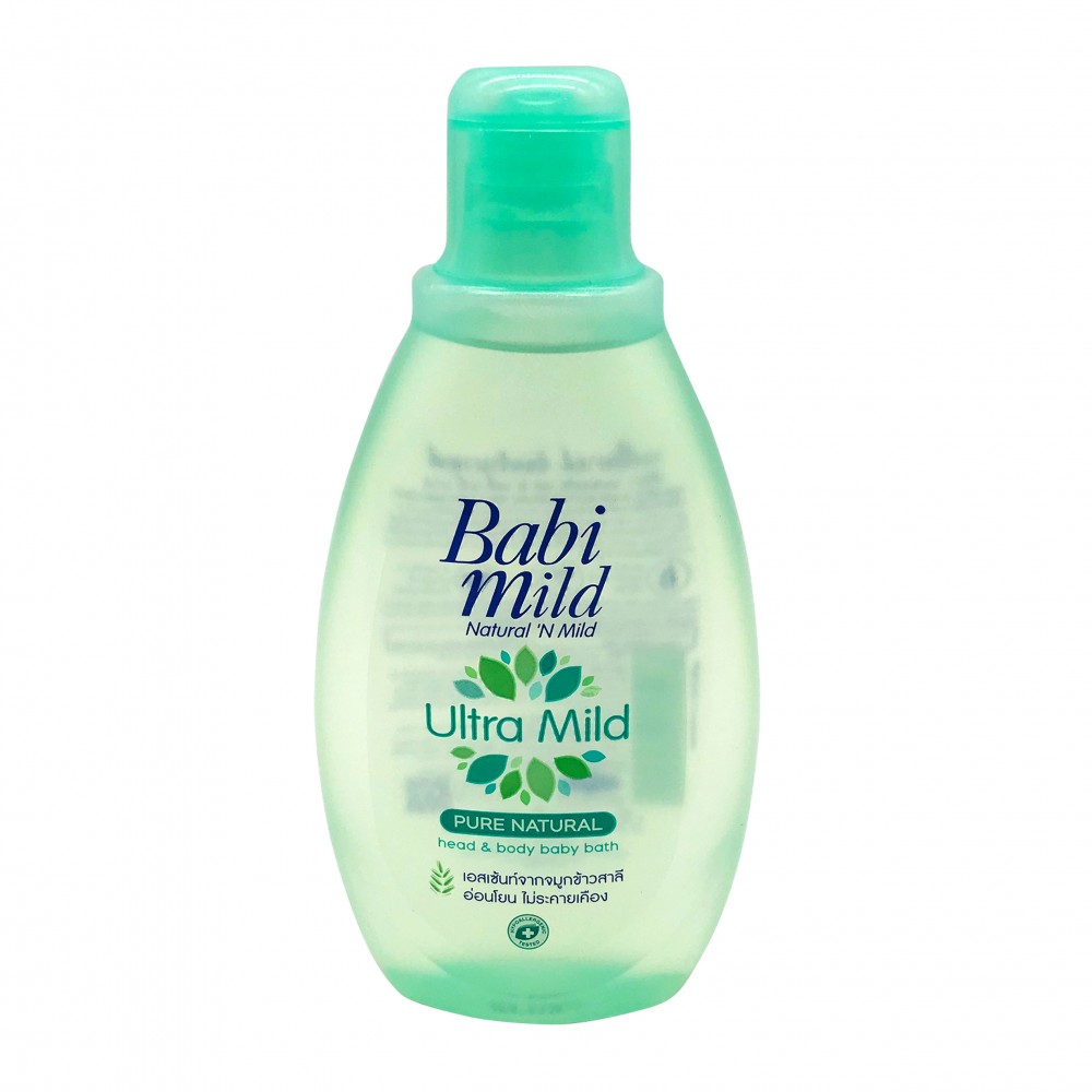 Babi Mild Pure Natural Head & Body Baby Bath Ultra Mild 200ml