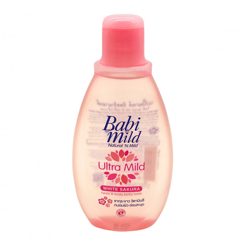 Babi Mild White Sakura Head & Body Baby Bath Ultra Mild 200ml