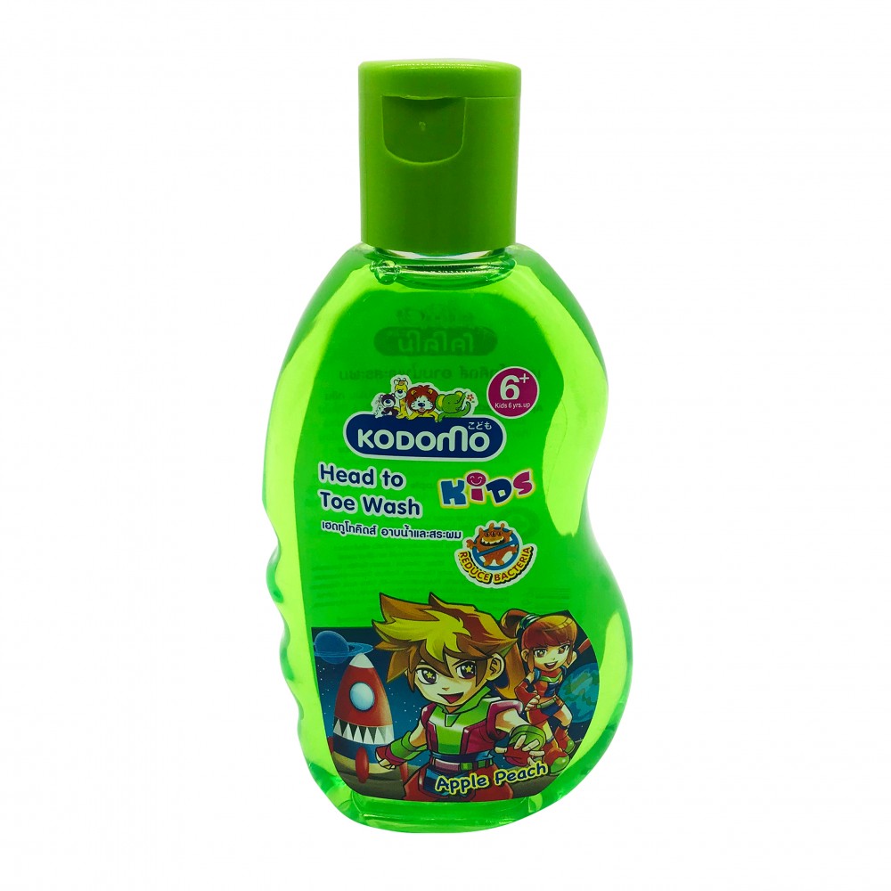 Kodomo Kids Head To Toe Wash Apple Peach 200ml