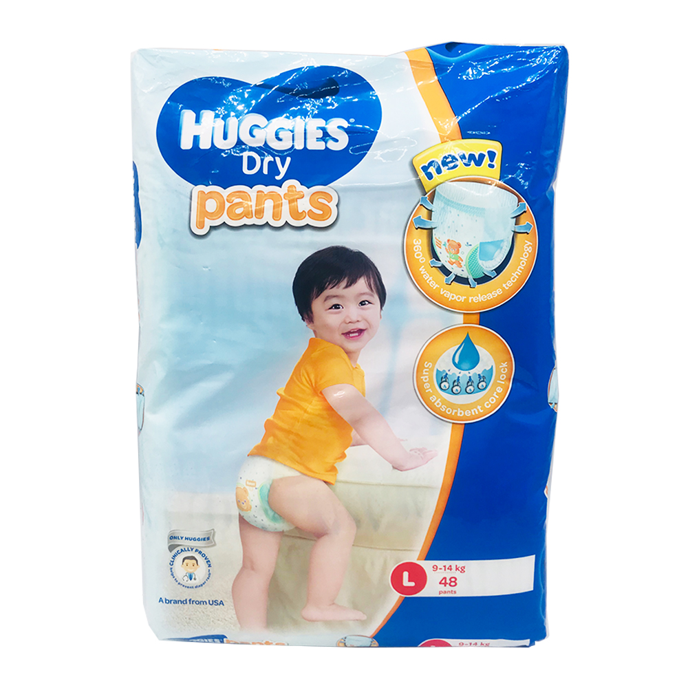 Huggies Dry Baby Diaper Pants 48's Size-L