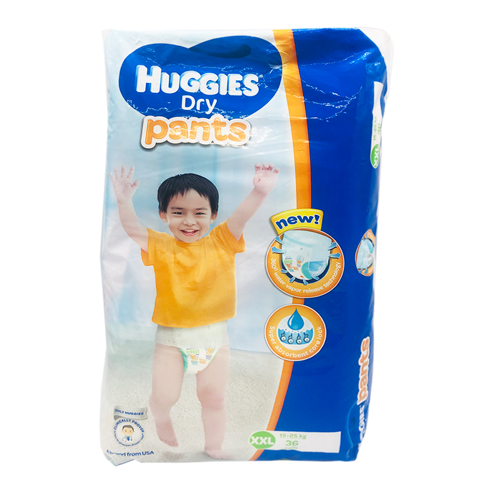 纸尿片】Huggies Dry Pants (M 60pcs) (L 48pcs) (XL 40pcs) (XXL 32pcs) | Lazada