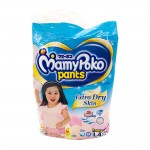 Mamy Poko Diaper Pants Extra Dry Skin 4's Size-L (Girls)