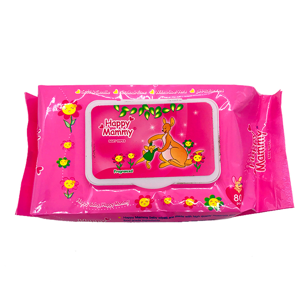 Happy Mammy Baby Wipes Fragranced 80's