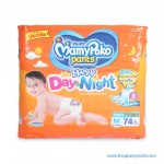 MamyPoko Pants Happy Day & Night Size M 7-12kg Boys & Girls Diaper Pant Pack of 74pcs