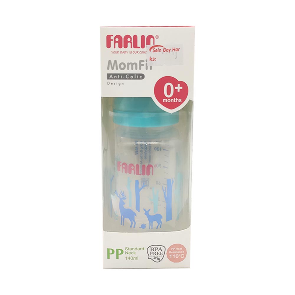 Farlin Anti-Colic Silicone Nipple Standard Neck Feeding Bottle 140ml