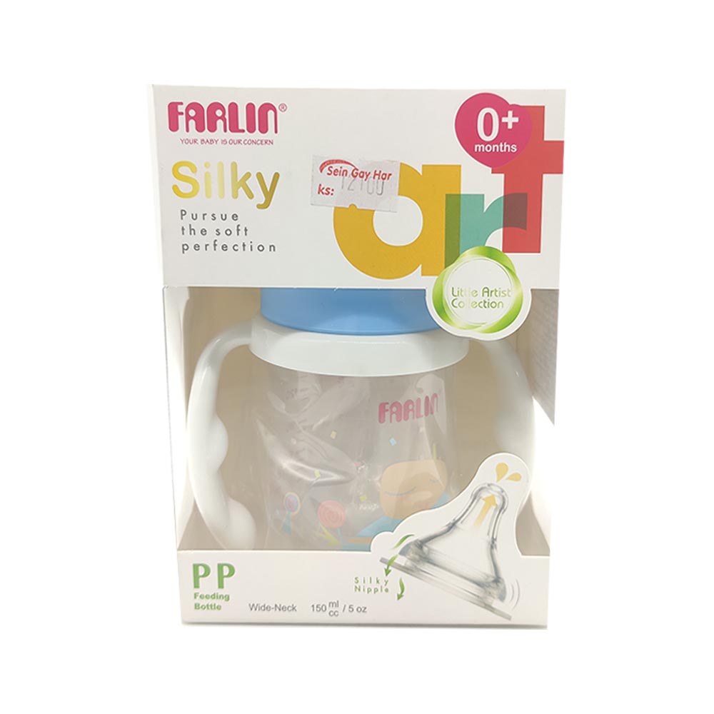 Farlin Silky Art Wide-Neck Silky Nipple Feeding Bottle 150ml(cc) (0months+)