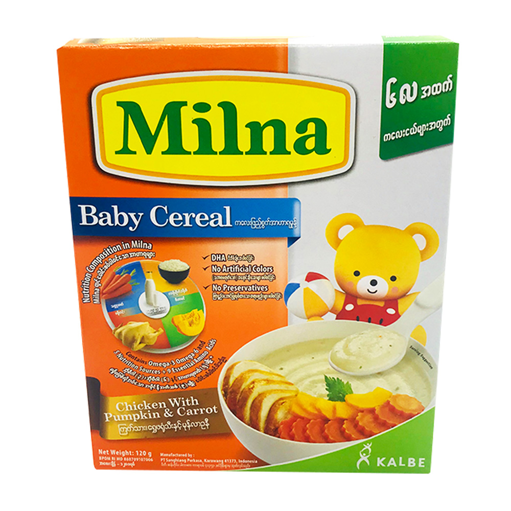 Milna Baby Cereal Chicken With Pumpkin & Carrot (6 Months Above) 120g