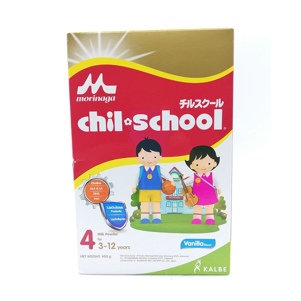 Morinaga Chil School Milk Powder Vanilla Step 4 (3 to 12 Years) 400g