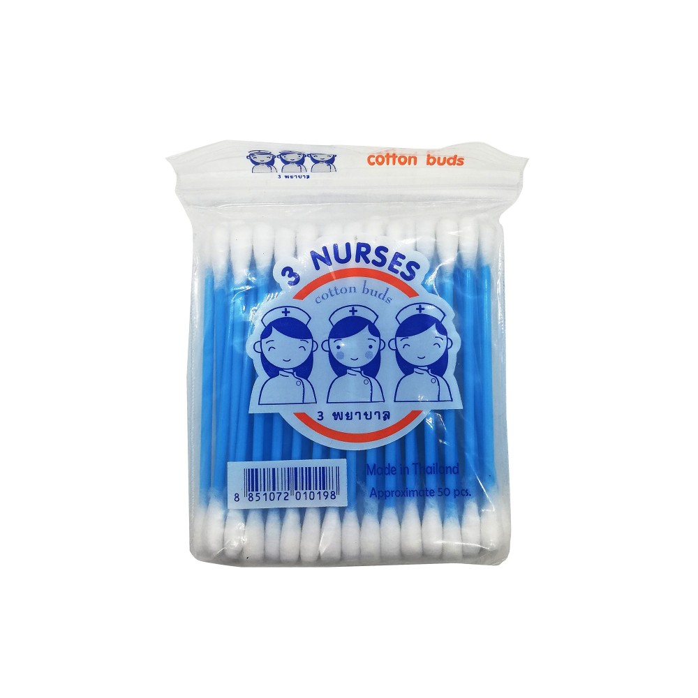 3-Nurses Cotton Buds 50's