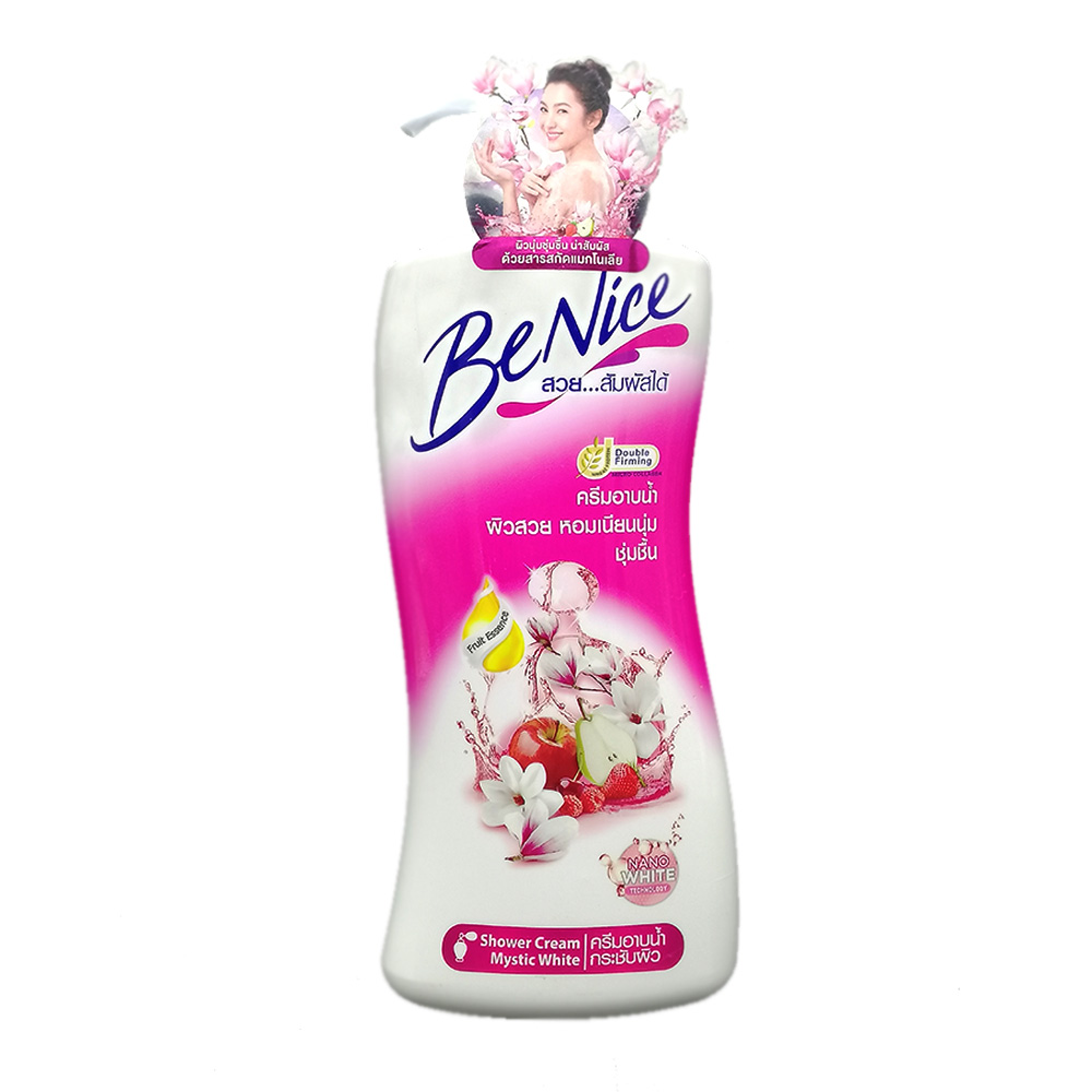 Be Nice Mystic White Shower Cream 450ml (Pink)