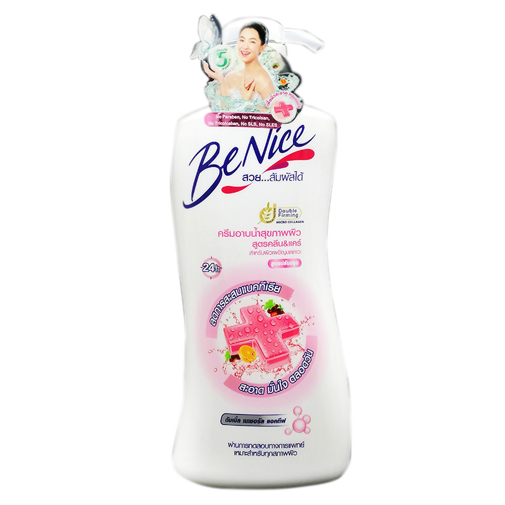 Be Nice Anti Bacteria Shower Cream Clean & Care pink 500ml
