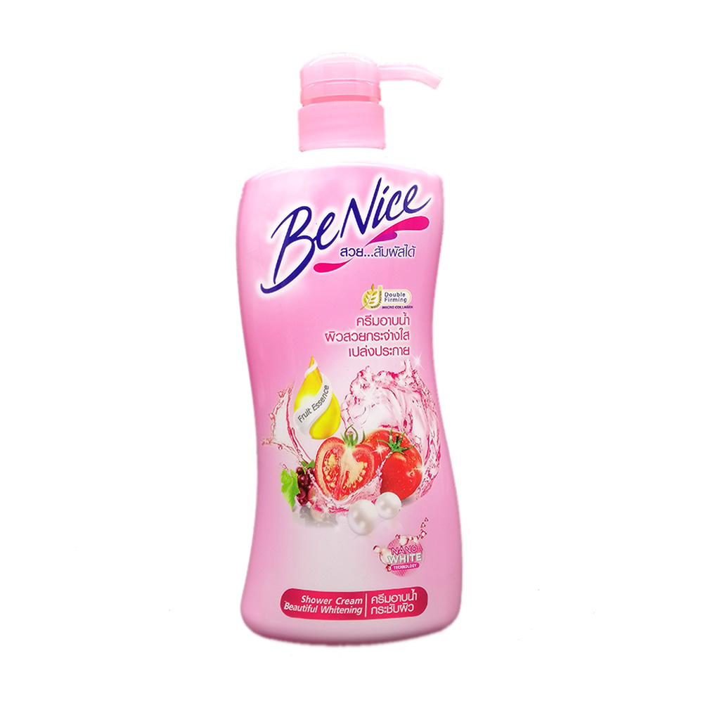 Be Nice Beautiful Whitening Shower Cream 450ml (Pink)