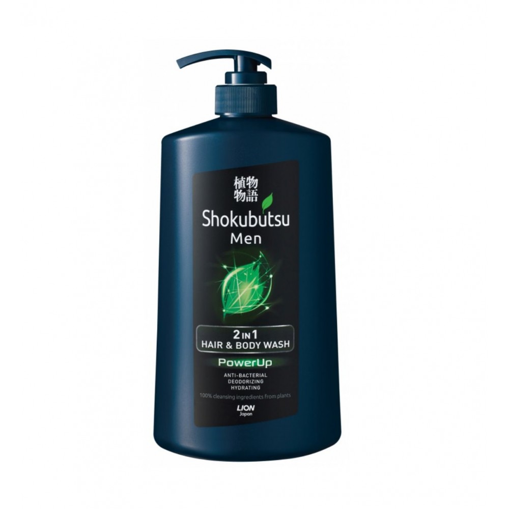 Shokubutsu Men 2-in-1 Hair & Body Wash PowerUp 850ml