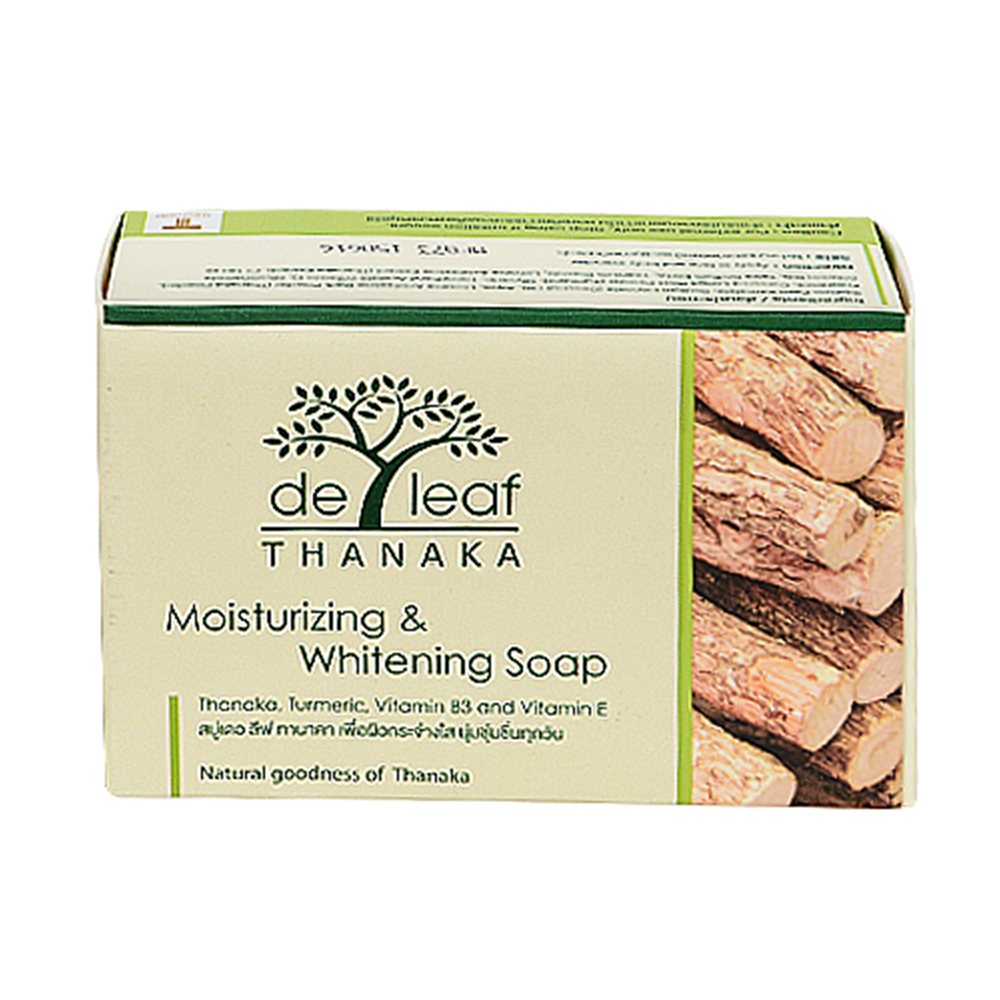 Deleaf Thanaka Bar Moisturizing & Whitening Soap 100g