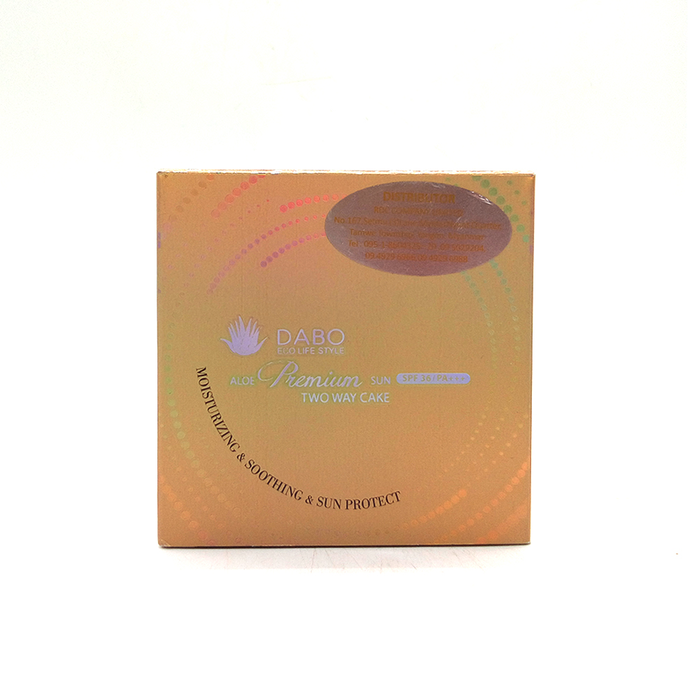 Dabo Aloe Premium Two Way Cake SPF 36 PA+++ 21-Skin Beige 2's 26g