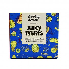 Hearty Heart Juicy Fruits Oil Control Powder Pact 4.5g (1-Banana Pudding Light)