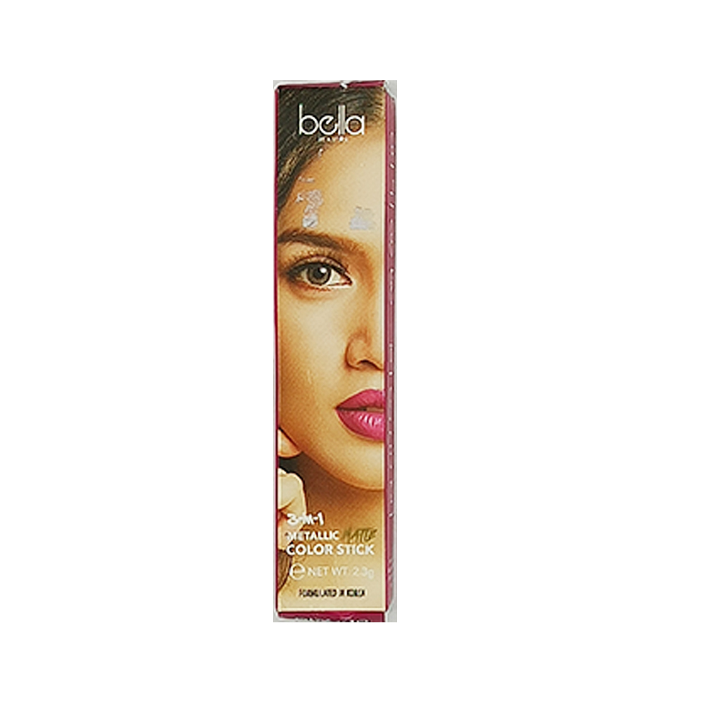 Balla Academy 3-in-1 Metallic Color Lipstick 2.3g (Rose Gold)