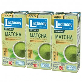 Lactasoy Gold Series Matcha Gree Tea Soymilk UHT 180ml(While Stocks Las!)