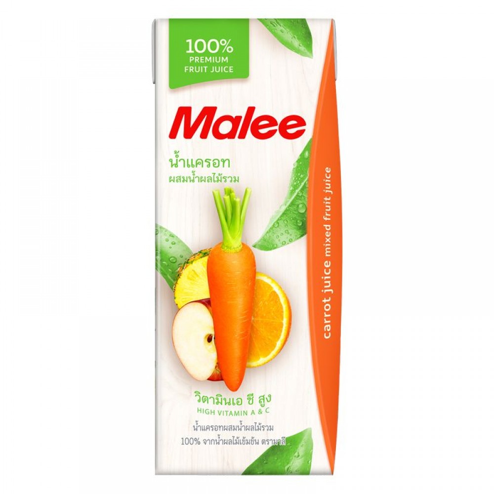 Malee 100% Carrot Mixed 200 ml