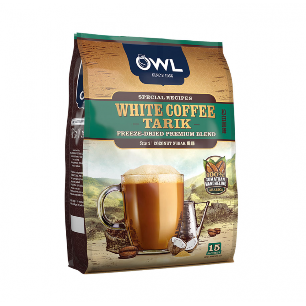Owl White Coffee 3 in 1 Coconut Sugar 