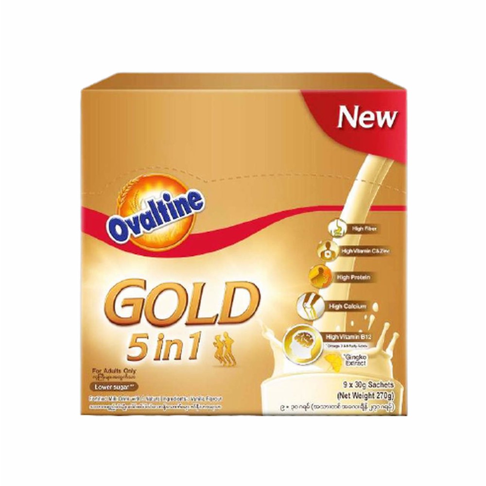 Ovaltine Gold 5in1 Adult Milk Powder 30g 9s