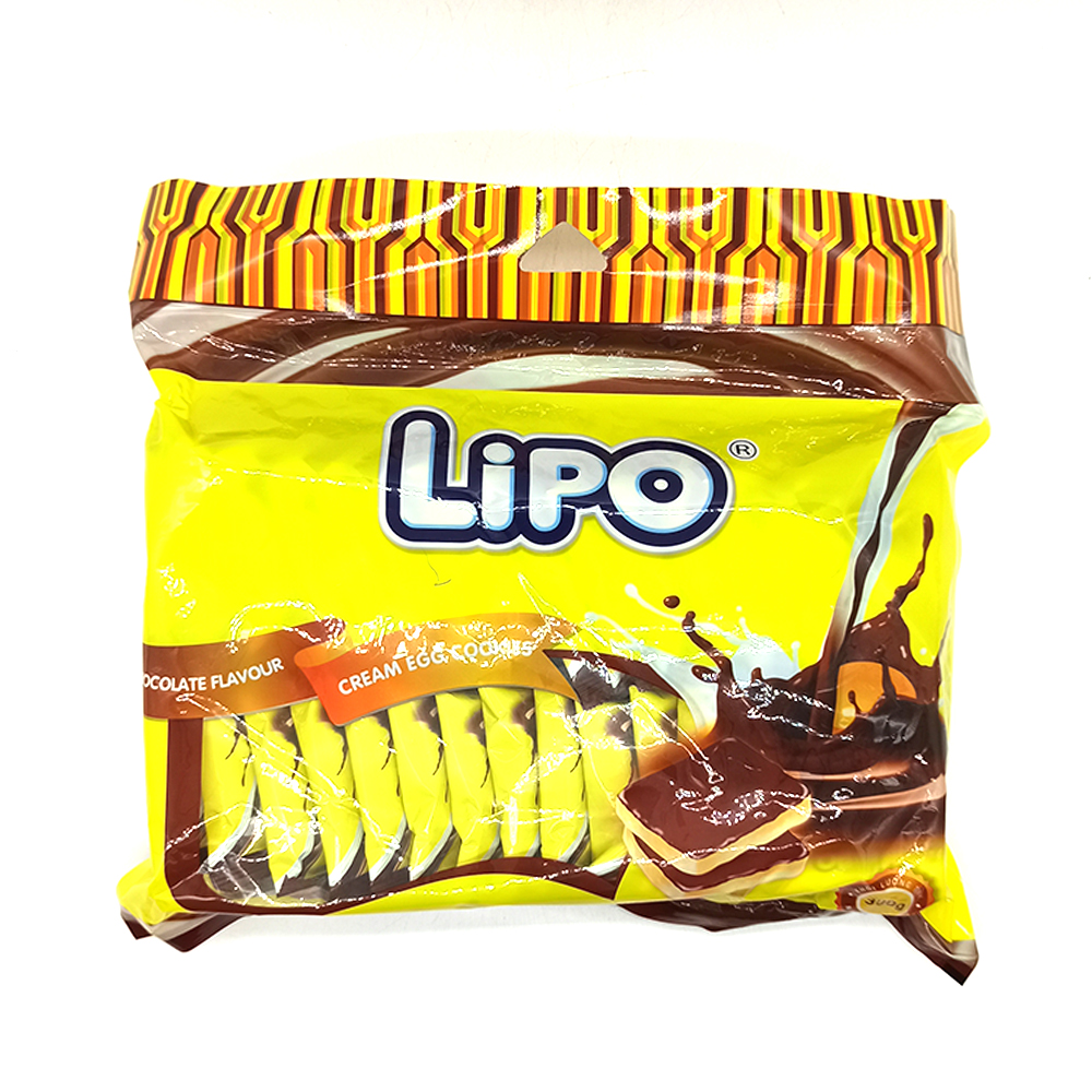 Lipo Cream Egg Cookies Chocolate Flavour 300g