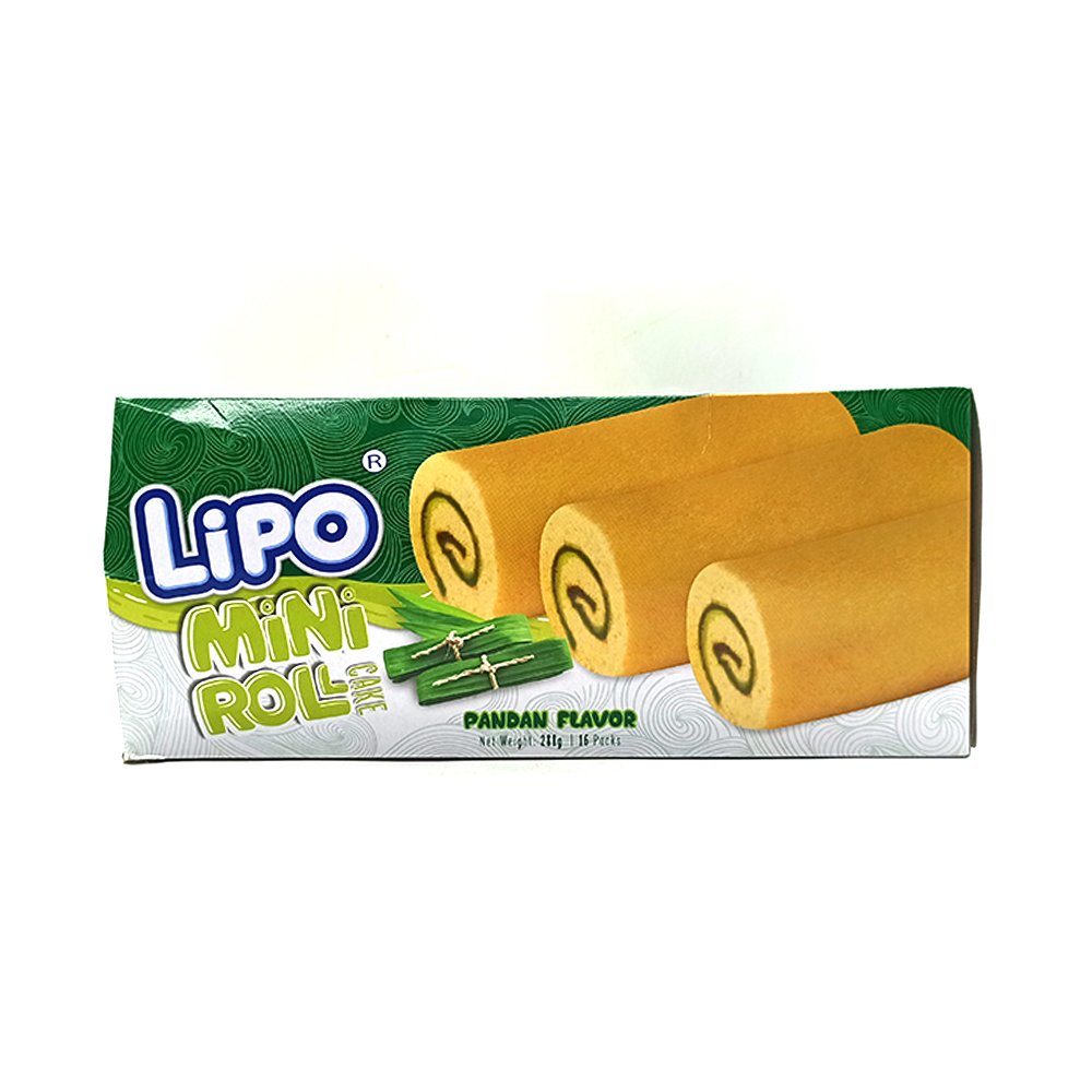 Lipo Mini Roll Cake Pandan Flavour 16's 288g