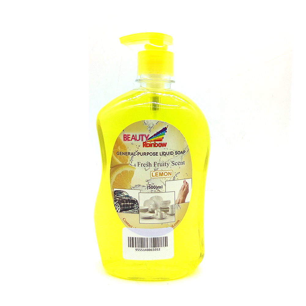 Beauty Rainbow Liquid Soap Fresh Fruity Scent Lemon 500ml
