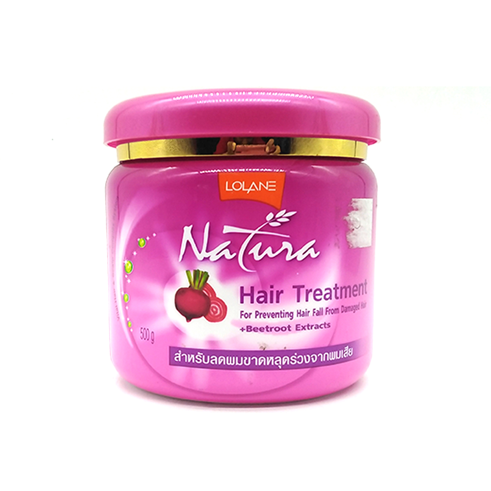 Lolane Natura Hair Treatment For Preventing Hair Fall From Damaged Hair + Beetroot Extracts 500g