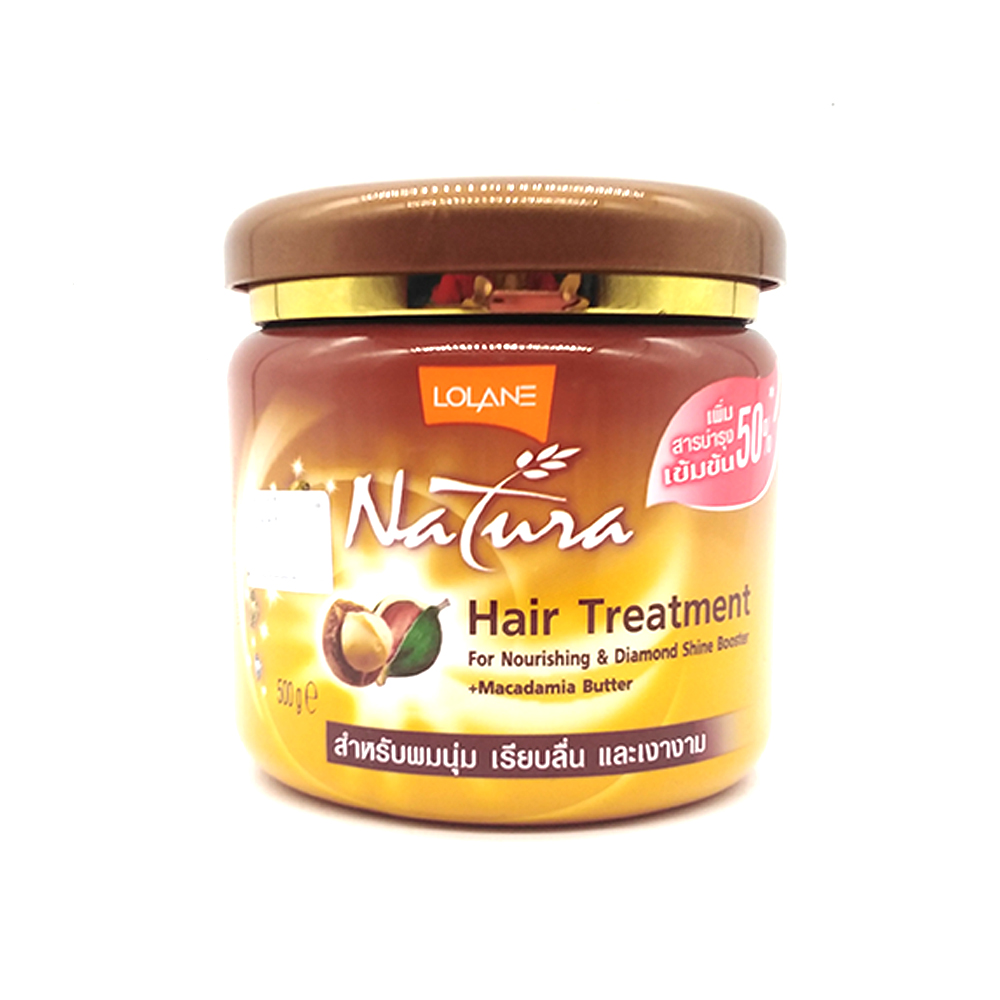 Lolane Natura Hair Treatment For Nourishing & Diamond Shine Booster + Macadamia Butter 500g